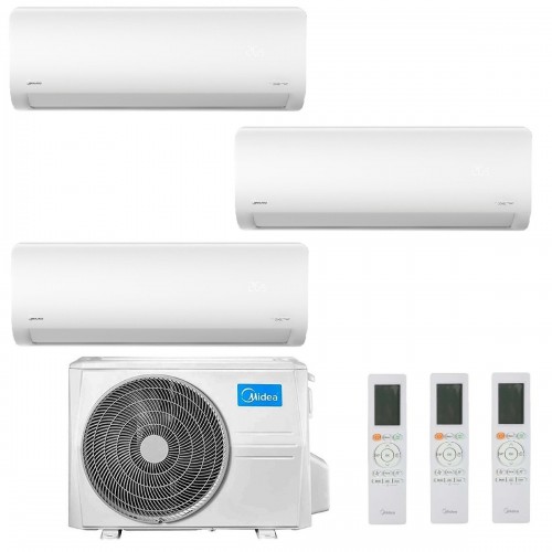 Midea Trio Split 18+18+18 Btu Xtreme Pro GREEN M5OE-42HFN8-Q con 3 unità MSAGCU-18HRFN8/GR Klimaanlagen WiFi 5.0+5.0+5.0 kW X...