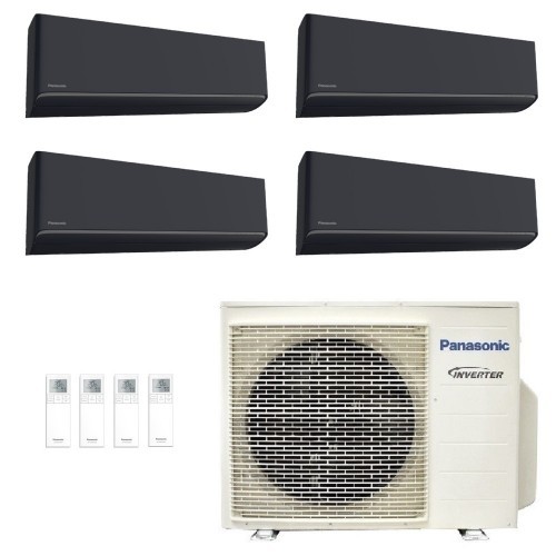 Panasonic Quadri 2.0+2.0+2.0+2.5 kW CU-4Z68TBE CS-XZ20ZKEW-H CS-XZ20ZKEW-H CS-XZ20ZKEW-H CS-XZ25ZKEW-H Klimaanlagen Graphitgr...