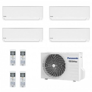 Panasonic Quadri 1.5+1.5+1.5+4.2 kW CU-4Z68TBE CS-MTZ16ZKE CS-MTZ16ZKE CS-MTZ16ZKE CS-TZ42ZKEW Klimaanlagen Weiß TZ-ZKEW-5+5+...