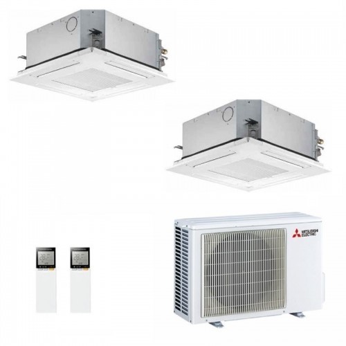 Mitsubishi Duo Split 9+9 MXZ-2F53VF4 SLZ-M25FA2 SLZ-M25FA2 Klimageräte Kassettengerät 2.5+2.5 kW SLZ-M WiFi Optional R-32 SLZ...