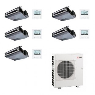 Mitsubishi Penta Split 9+9+9+9+12 MXZ-5F102VF2 Klimageräte Steuerdraht SEZ-M 2.5+2.5+2.5+2.5+3.5 kW R-32 WiFi Optional SEZ-M-...