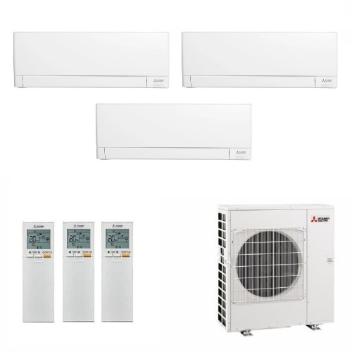 Mitsubishi Trio Split 7000+7000+7000 Btu MXZ-3F54VF4 MSZ-AY20VGKP MSZ-AY20VGKP MSZ-AY20VGKP Klimageräte Standard Weiß MSZ-AY-...