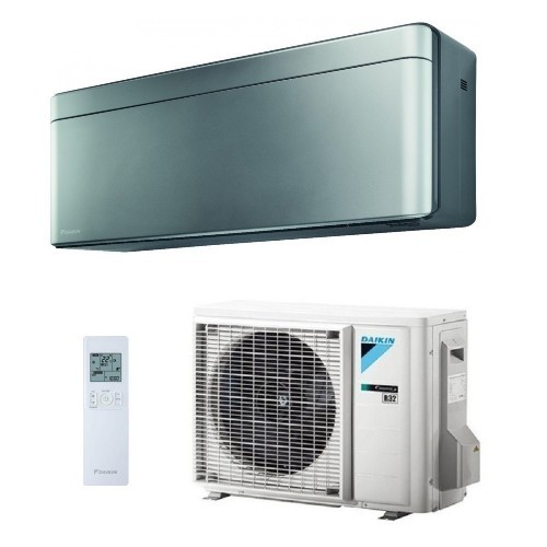 Daikin Mono Split 9000 Btu FTXA25CS RXA25A8 Klimaanlagen Serie Stylish Total Silver Silbernen WiFi 2.5 kW R-32 FTXA25CS+RXA25A8