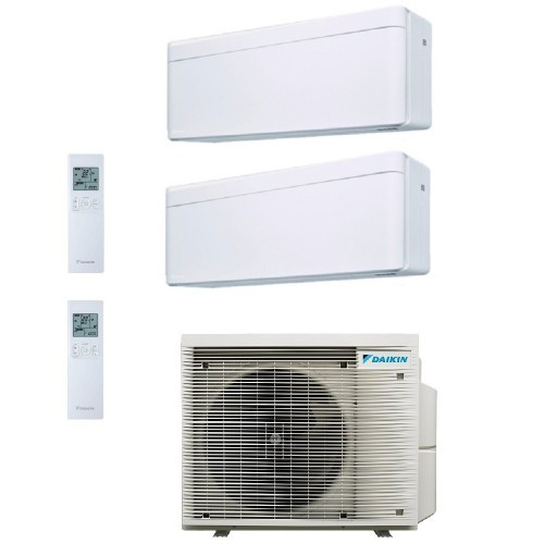 Daikin Duo Split Stylish 9000+12000 Btu 2MXM40A9 FTXA25CW FTXA35CW Klimaanlagen 2.5+3.5 kW WiFi R-32 Stylish Weiß FTXA-CW-9+1...