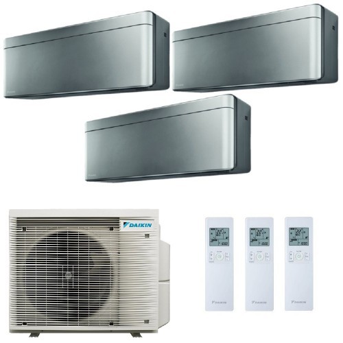 Daikin Trio Split Stylish 7+7+7 Btu 3MXM40A9 FTXA20CS FTXA20CS FTXA20CS Klimaanlagen Stylish Total Silver 2.0+2.0+2.0 kW WiFi...