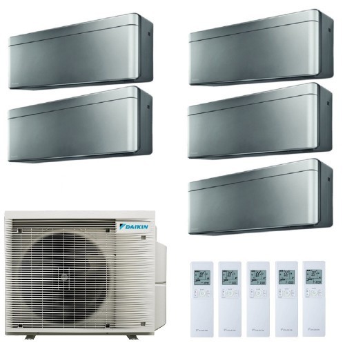 Daikin Penta Split 7+7+7+9+9 5MXM90A9 FTXA20CS FTXA20CS FTXA20CS FTXA25CS FTXA25CS Klimaanlagen Stylish Total Silver WiFi FTX...