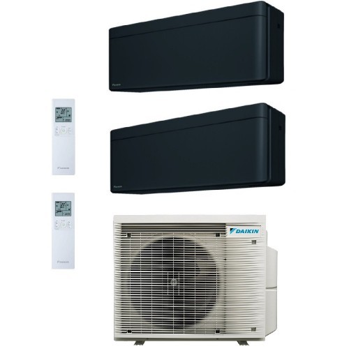 Daikin Duo Split Stylish 7000+9000 Btu 2MXM40A9 FTXA20CB FTXA25CB Klimaanlagen 2.0+2.5 kW WiFi R-32 Stylish Total Black FTXA-...