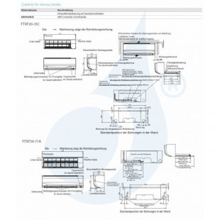 Daikin Mono Split 24000 Btu FTXP71N RXP71N Klimaanlagen Serie Comfora FTXP Weiß WiFi Optional 7.1 kW R-32 FTXP71N+RXP71N