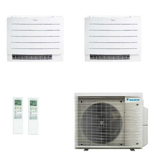 Daikin Duo Split Fußboden 12000+12000 Btu 2MXM50A9 FVXM35A9 FVXM35A9 Klimaanlagen Console WiFi Alexa-Google-Steuerung R-32 FV...