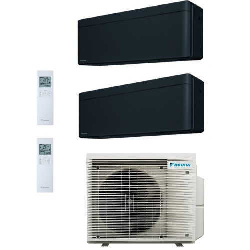 Daikin Duo Split Stylish 7000+18000 Btu 2MXM68A9 FTXA20CB FTXA50CB Klimaanlagen 2.0+5.0 kW WiFi R-32 Stylish Total Black FTXA...