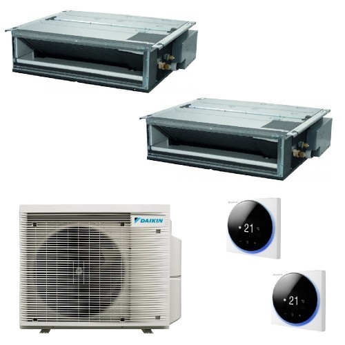 Daikin Duo Split Kanal 9000+9000 Btu 2MXM40A9 FDXM25F9 FDXM25F9 Klimaanlagen mit Madoka-Drahtsteuerung R-32 WiFi Opz FDXM-F9-...