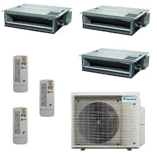 Daikin Trio Split Kanal 9000+9000+9000 3MXM68A9 FDXM25F9 FDXM25F9 FDXM25F9 Klimaanlagen mit Fernbedienungen FDXM-F9-25+25+25+...