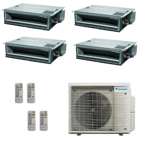 Daikin Quadri Split Kanal 9+9+9+12 4MXM68A9 FDXM25F9 FDXM25F9 FDXM25F9 FDXM35F9 Klimaanlagen mit Fernbedienungen FDXM-F9-9+9+...