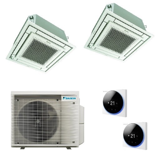 Daikin Duo Split Kassettengerät 9000+9000 Btu 2MXM50A9 FFA25A9 FFA25A9 Klimaanlagen mit Madoka-Drahtsteuerung R-32 WiFi Opz F...