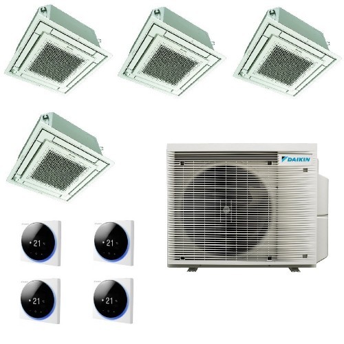 Daikin Quadri Split Kassettengerät 9+9+9+9 4MXM68A9 FFA25A9 FFA25A9 FFA25A9 FFA25A9 Klimaanlagen mit Madoka-Drahtsteuerung FF...