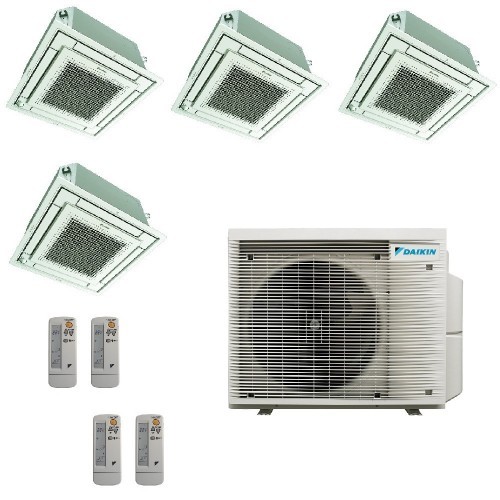 Daikin Quadri Split Kassettengerät 9+9+9+12 4MXM68A9 FFA25A9 FFA25A9 FFA25A9 FFA35A9 Klimaanlagen mit Fernbedienungen FFA-A9-...