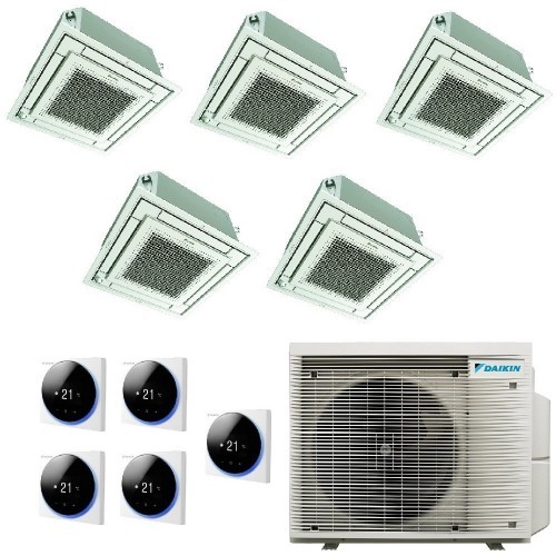 Daikin Penta Split Kassettengerät 9+9+9+9+12 5MXM90A9 FFA25A9 FFA25A9 FFA25A9 FFA25A9 FFA35A9 Klimaanlagen + Kabelsteuerung F...