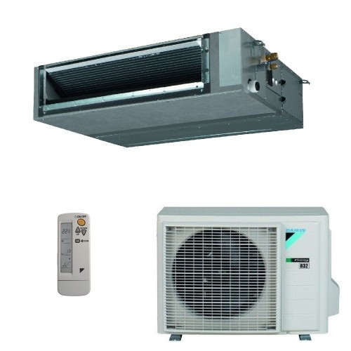 Daikin Mono Split Kanal 12000 Btu FBA35A9 RXM35R9 Klimaanlagen mit Fernbedienung R-32 Mittlere Prävalenz FBA35A9+BRC4C65+RXM35R9