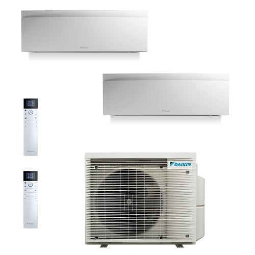 Daikin Duo Split Emura 7000+9000 Btu 2MXM40A9 FTXJ20AW FTXJ25AW Klimaanlagen 2.0+2.5 kW WiFi R-32 Emura 3 Weiß FTXA-AW-7+9-2M...