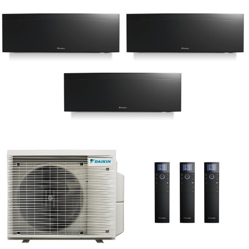 Daikin Trio Split Emura 7+7+9 Btu 3MXM40A9 FTXJ20AB FTXJ20AB FTXJ25AB Klimaanlagen Emura 3 Schwarz 2.0+2.0+2.5 kW WiFi FTXA-A...