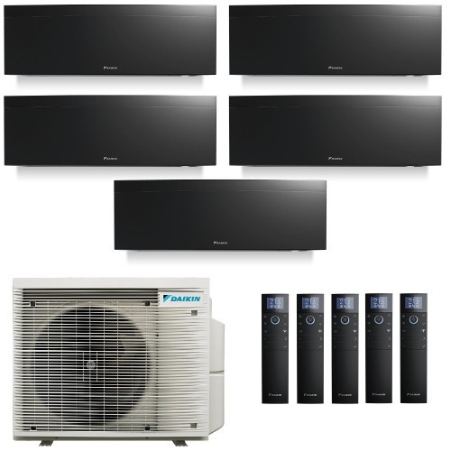 Daikin Penta Split 7+7+7+7+9 5MXM90A9 FTXJ20AB FTXJ20AB FTXJ20AB FTXJ20AB FTXJ25AB Klimaanlagen Emura 3 Schwarz WiFi FTXA-AB-...