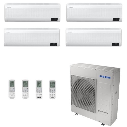 Samsung Klimaanlagen Quadri Split Serie WindFree ELITE 9+9+9+12 Btu + AJ100TXJ5KG/EU R-32 A++ A+ Stimmenkontrolle WiFi AR0909...