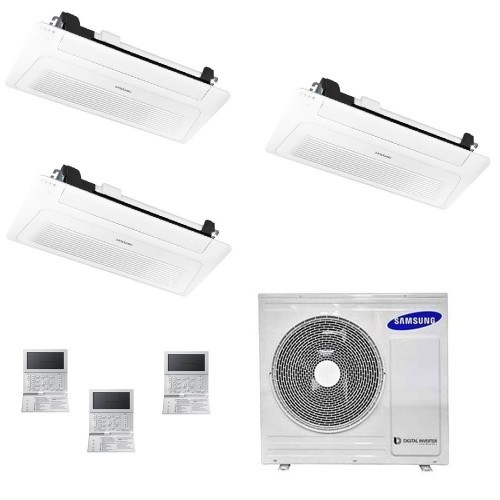 Samsung Klimaanlagen Trio Split Kassettengerät 1 Luftauslass WindFree 9000+9000+9000 Btu R-32 AJ068TXJ3KG/EU A++ A+ AJ090909T...