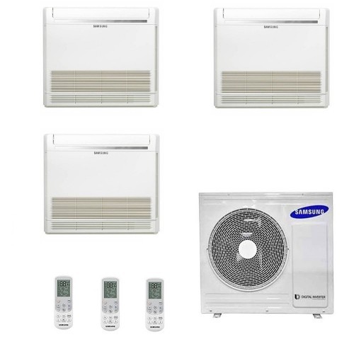 Samsung Klimaanlagen Trio Split Fußboden Console 9000+9000+9000 Btu R-32 AJ052TXJ3KG/EU A+++ A+ 2.6+2.6+2.6 kW AJ090909TNJDKG...