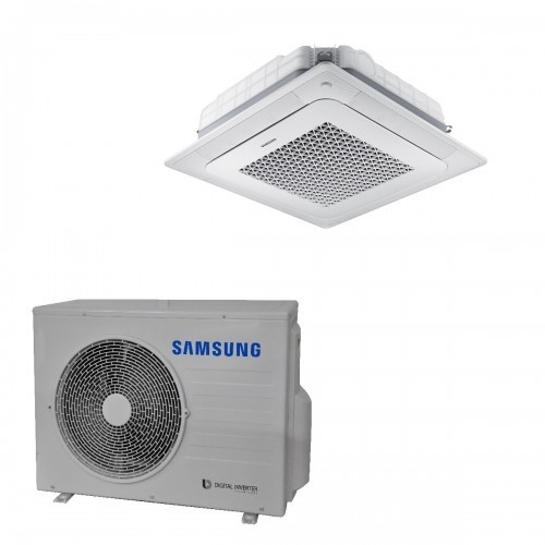 Samsung Klimaanlagen Mono Split Kassettengerät Gas R-32 4 Luftauslässe Mini WindFree 18000 Btu 5.2 kW WiFi Optional A++ A+ AC...