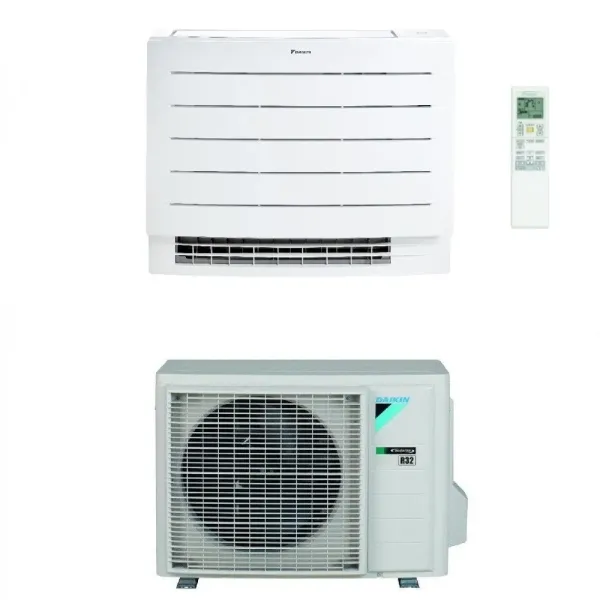 Daikin Mono Split Fußboden 9000 Btu FVXM25A9 RXM25A Klimaanlagen Weiß WiFi FVXM-A A++ A+ R-32 FVXM25A9+RXM25A