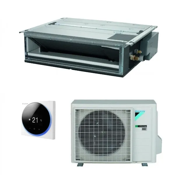 Daikin Mono Split Kanal 9000 Btu FDXM25F9 RXM25R9 Klimaanlagen mit Drahtbefehl Madoka R-32 WiFi Optional FDXM25F9+BRC1H52-W-K...