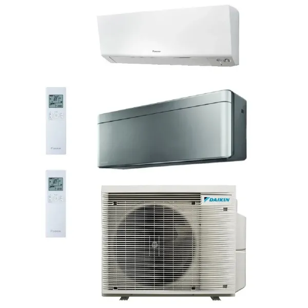 Daikin Duo Split Stylish 7000+15000 Btu 2MXM50A9 FTXM20A FTXA42CS Klimaanlagen 2.0+4.2 kW WiFi R-32 Stylish Total Silver FTXA...