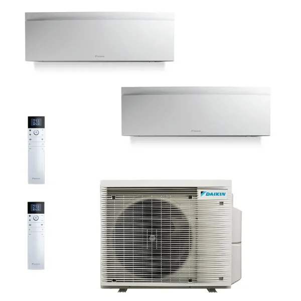 Daikin Duo Split Emura 7000+7000 Btu 2MXM40A9 FTXJ20AW FTXJ20AW Klimaanlagen 2.0+2.0 kW WiFi R-32 Emura 3 Weiß FTXA-AW-7+7-2M...