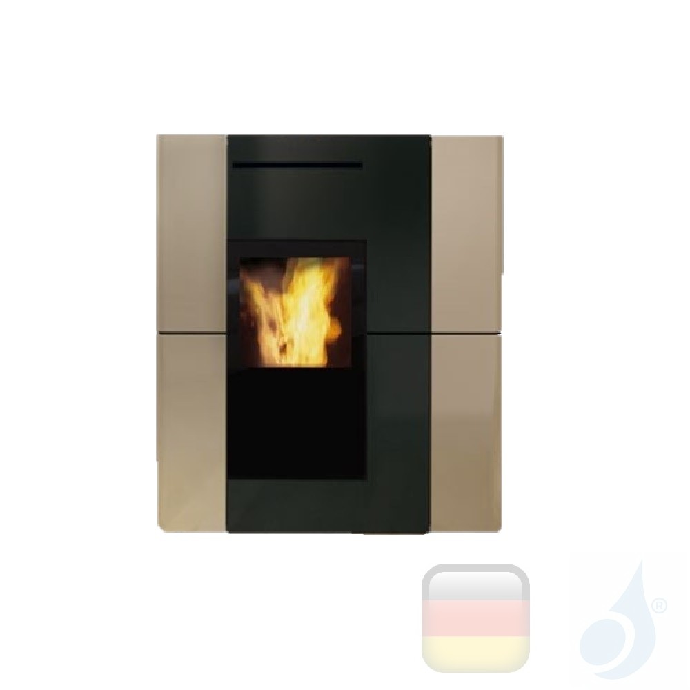 Hydro Pelletofen Edilkamin 18.7 kW Blade H 18 keramic Beige