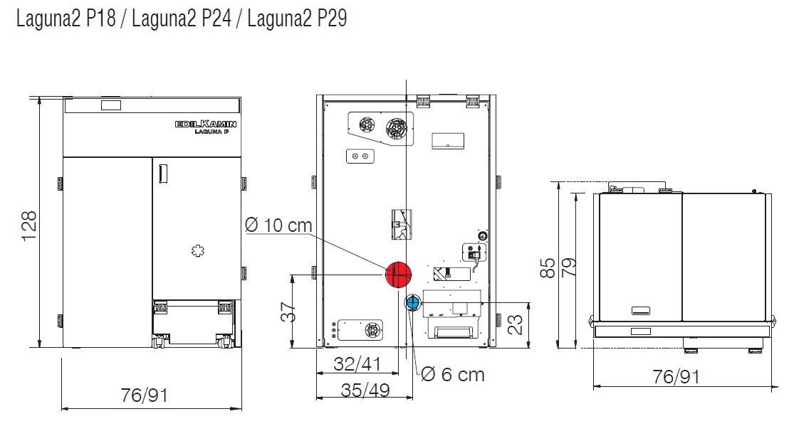 Pellets Heizkessel Edilkamin 17.6 kW Laguna2 P18