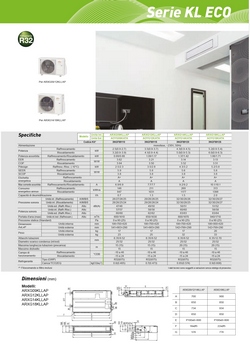 Klimaanlage Fujitsu 12000 Btu Kanaleinbaugeräte ECO KL Kompakt 220v