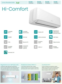 Klimaanlagen Hisense Mono Split 24000 Btu Serie Hi Comfort