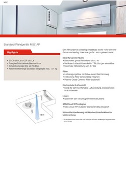 Klimaanlagen Mitsubishi Mono Split 24000 Btu Weiß A++ A++