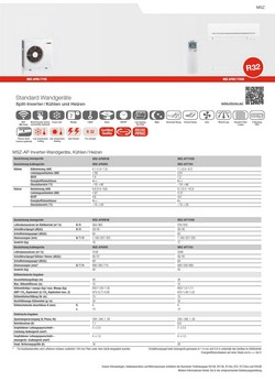 Klimaanlagen Mitsubishi Mono Split 24000 Btu Weiß A++ A++