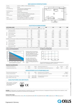 Sonnenkollektor 375 W Qcells Photovoltaik Q.PEAK DUO-G10