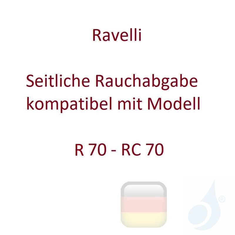 Seitliche Rauchabgabe Ravelli kompatibel mit Modell R 70 - RC 70